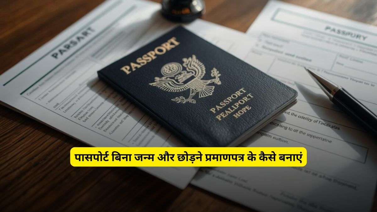 Can we apply for a passport without a birth certificate and leaving certificate? | पासपोर्ट बिना जन्म और छोड़ने प्रमाणपत्र के कैसे बनाएं