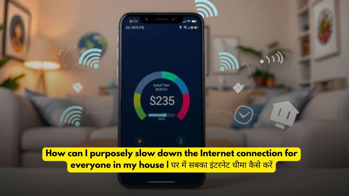 How can I purposely slow down the Internet connection for everyone in my house | घर में सबका इंटरनेट धीमा कैसे करें